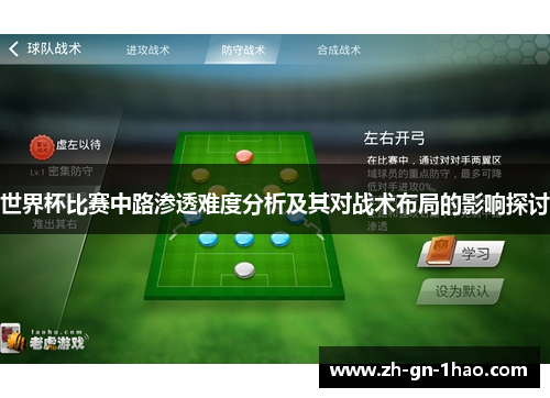 世界杯比赛中路渗透难度分析及其对战术布局的影响探讨 世界杯比赛中路渗透难度分析及其对战术布局的影响探讨